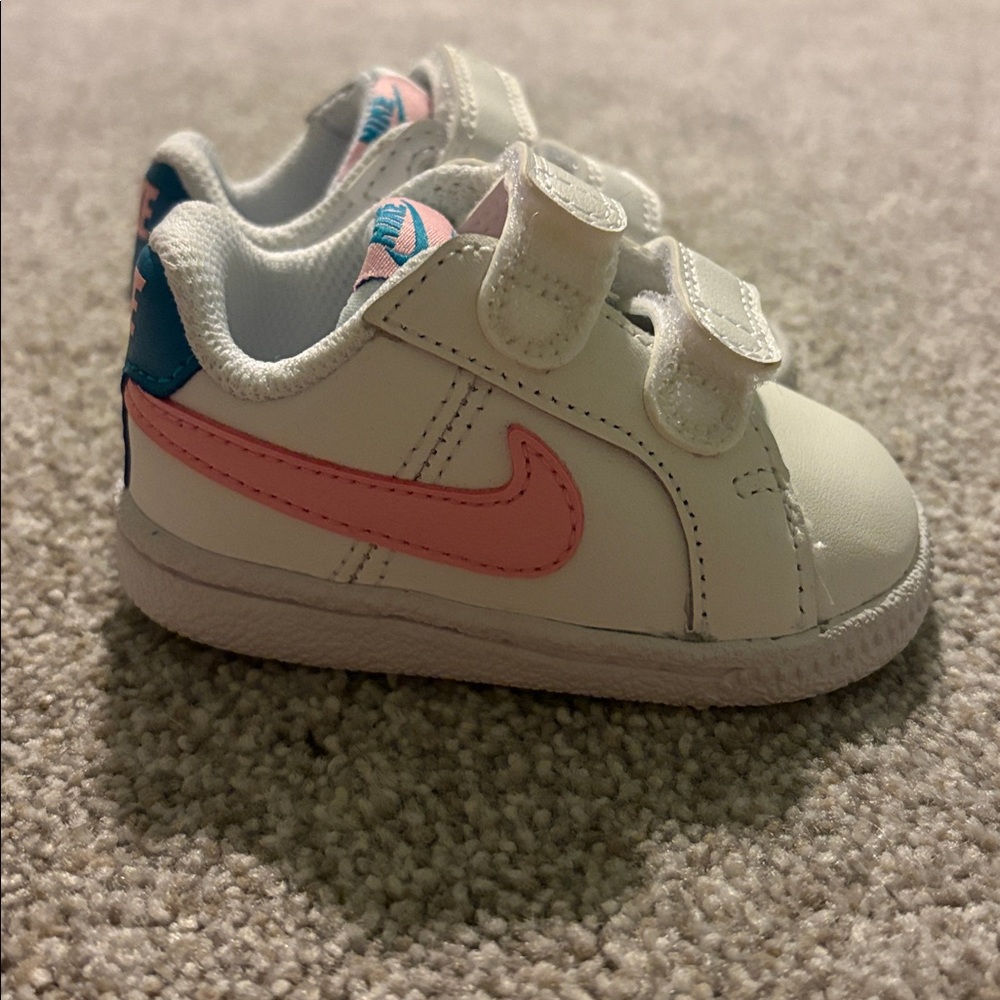 Nike Infant Sneakers with Pink and Blue Accents